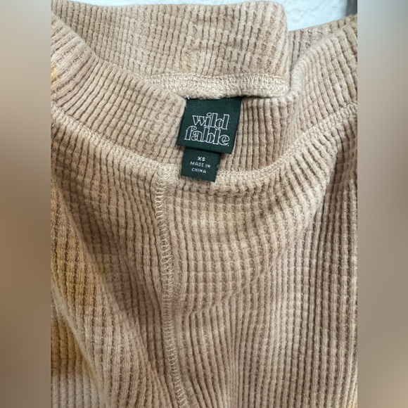 Wild Fable High-Rise Tie-Dye Waffle-Knit Flare Pants - Size XS - Picture 2 of 4